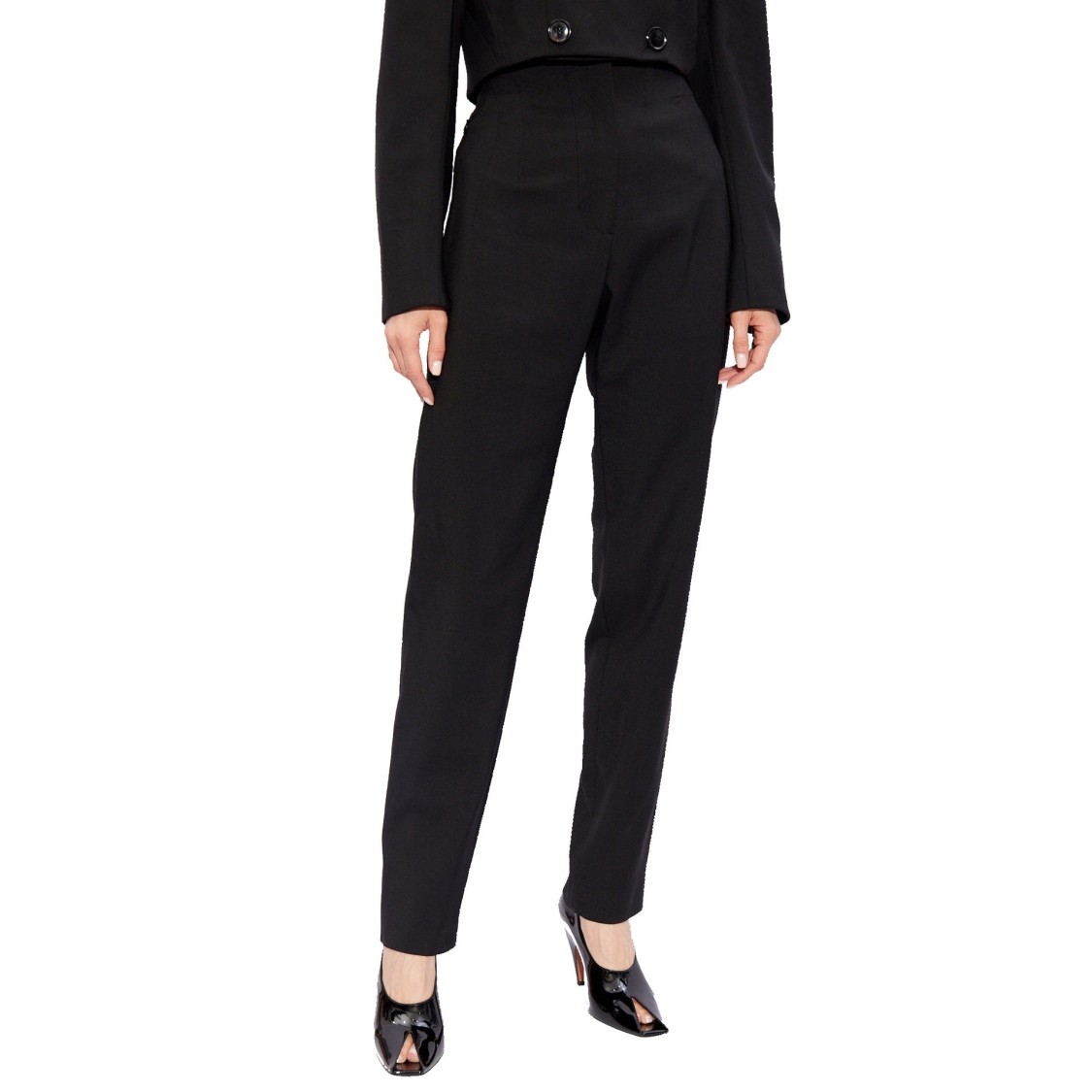 Alaïa Wool Trousers In Black