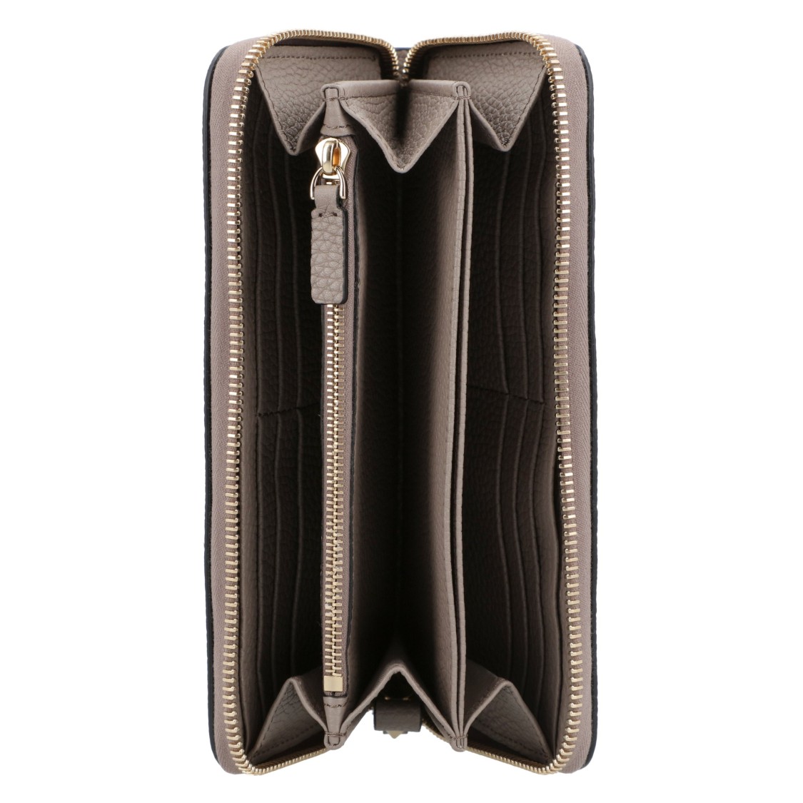 Valentino Rockstud Grey Leather Wallet In Gray