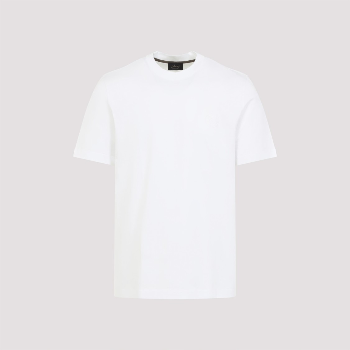 Brioni Classic Short-sleeve T-shirt With Logo Detail In White