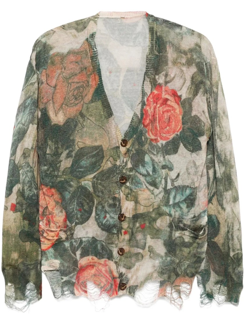 R13 Cardigan Mit Blumen-print