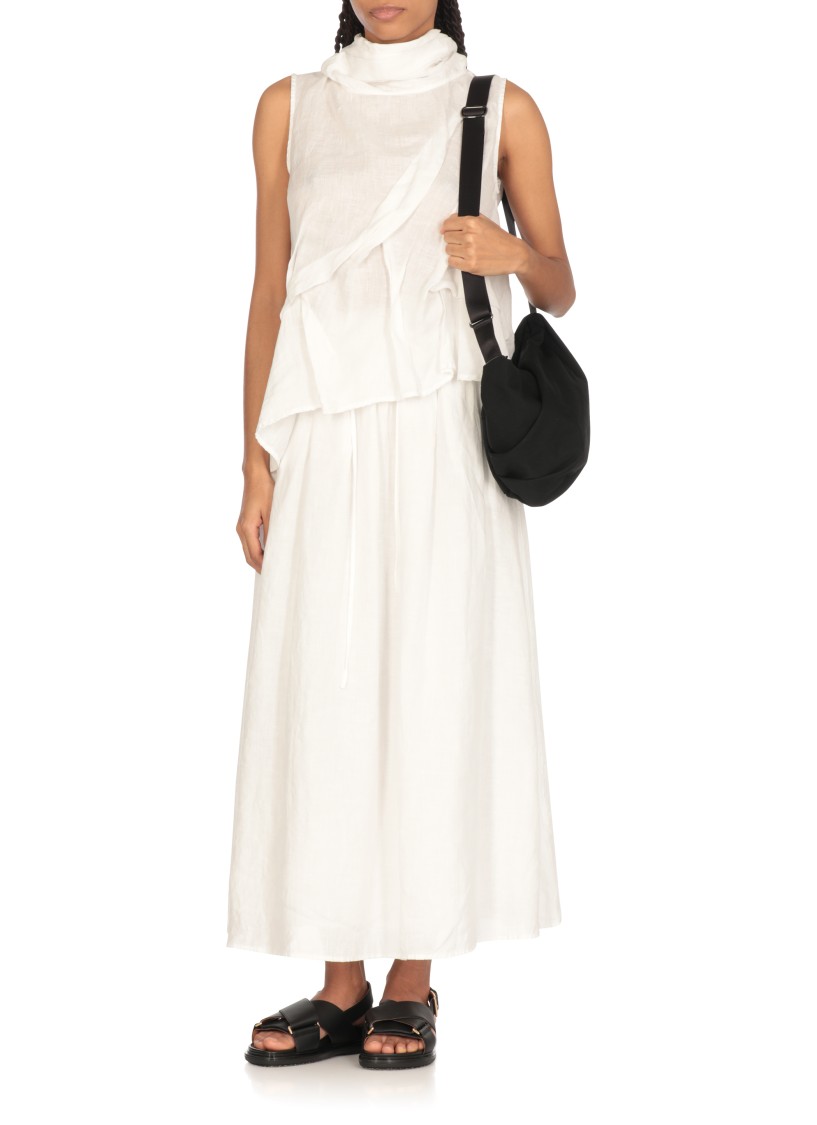 NU NU WHITE HORSEHAIR BLOUSE
