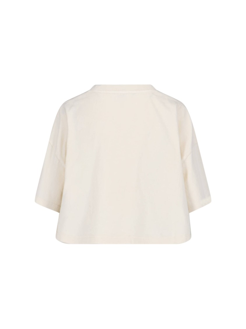 Chloé Biologic Cotton T-shirt With Frontal Logo Patch