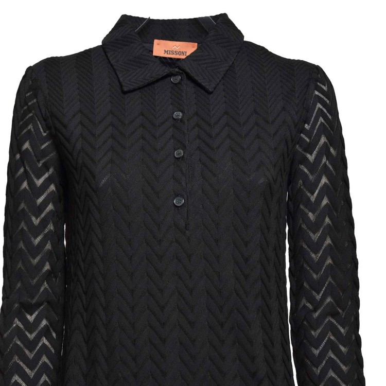 オールインワン・サロペット Missoni Black Chevron Cotton Viscose Polo Mini Dress Missoni Black Chevron Cotton Viscose Polo Dress | THE LIST