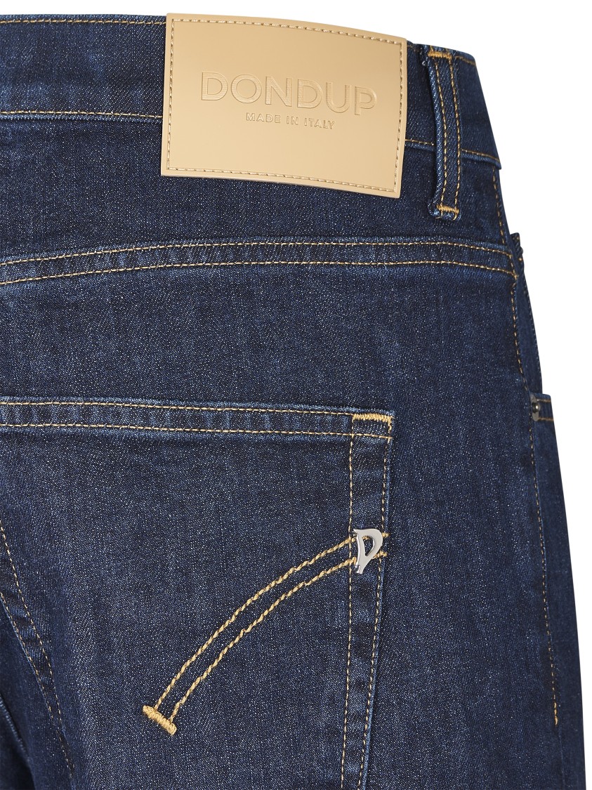 Dondup Wide-leg Denim Trousers With Unique Zippered Pockets In Blue