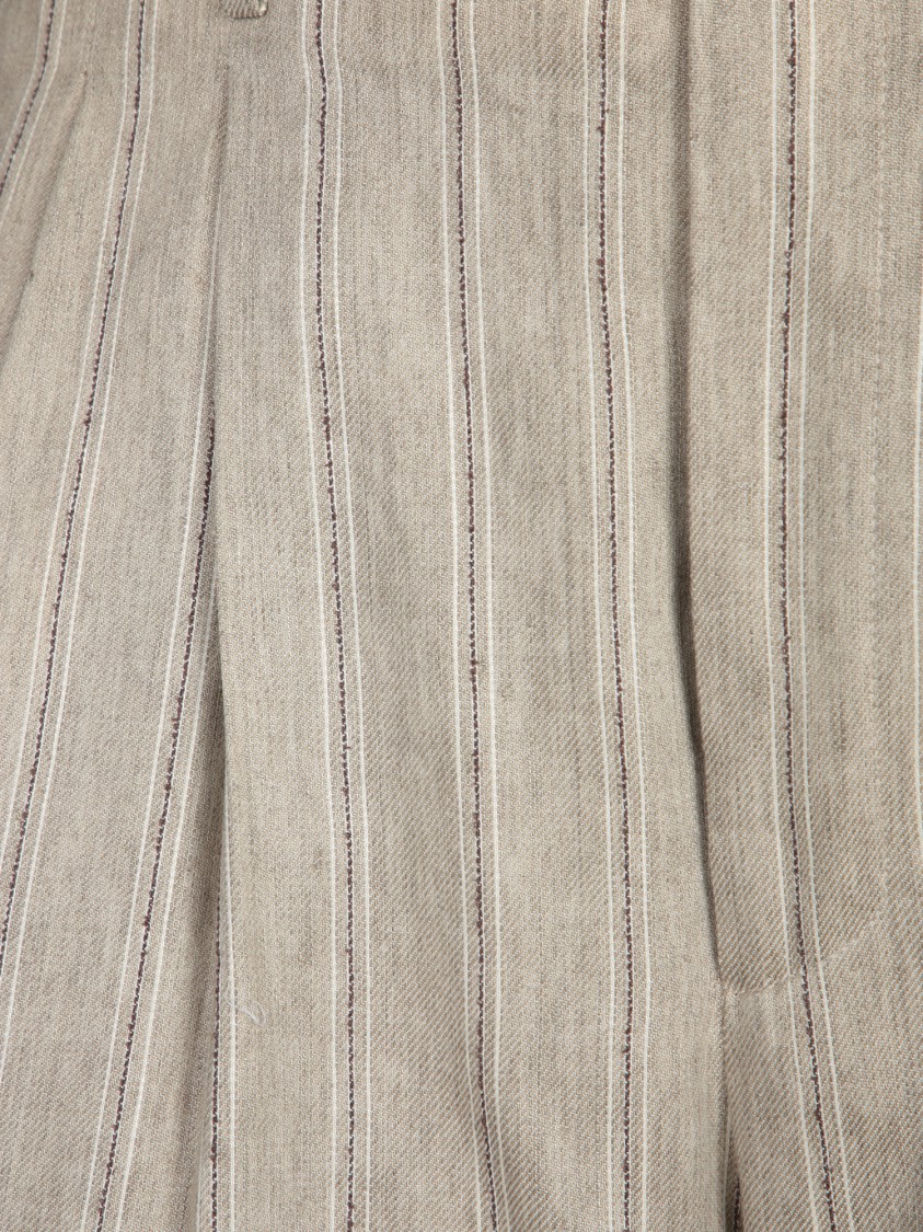 Shop Tagliatore Knee-length Beige Bermudas