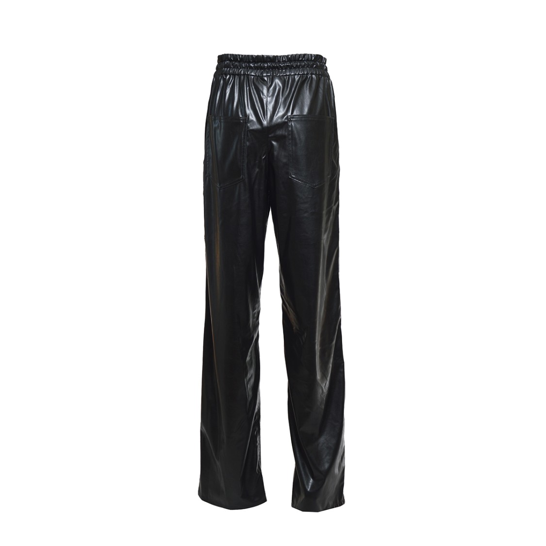 Shop Isabel Marant Étoile Brina Straight Leg Pants In Black Faux Leather