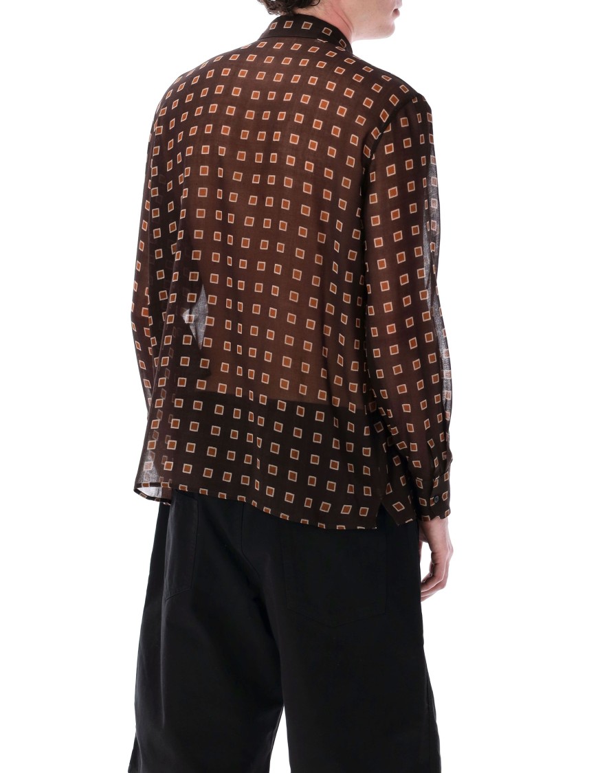 Saint Laurent Shirt With Geometric Pattern