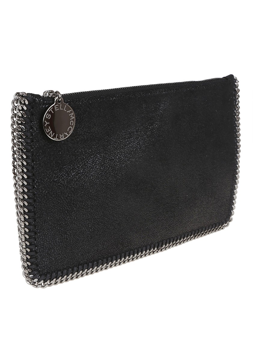 Stella Mccartney Pochette Accessoir Eco Shaggy Deer In Black