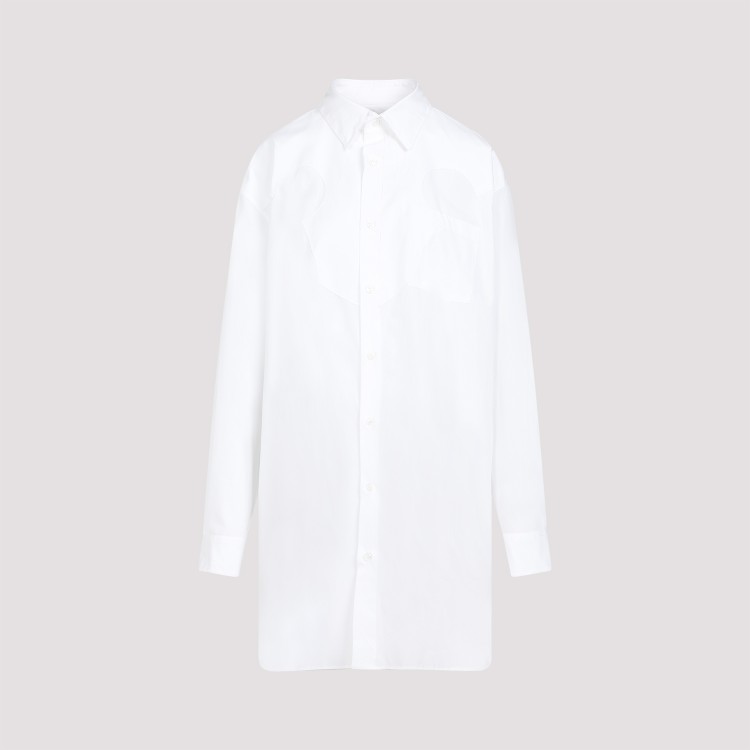 Maison Margiela Optic White Cotton Shirt in White | THE LIST