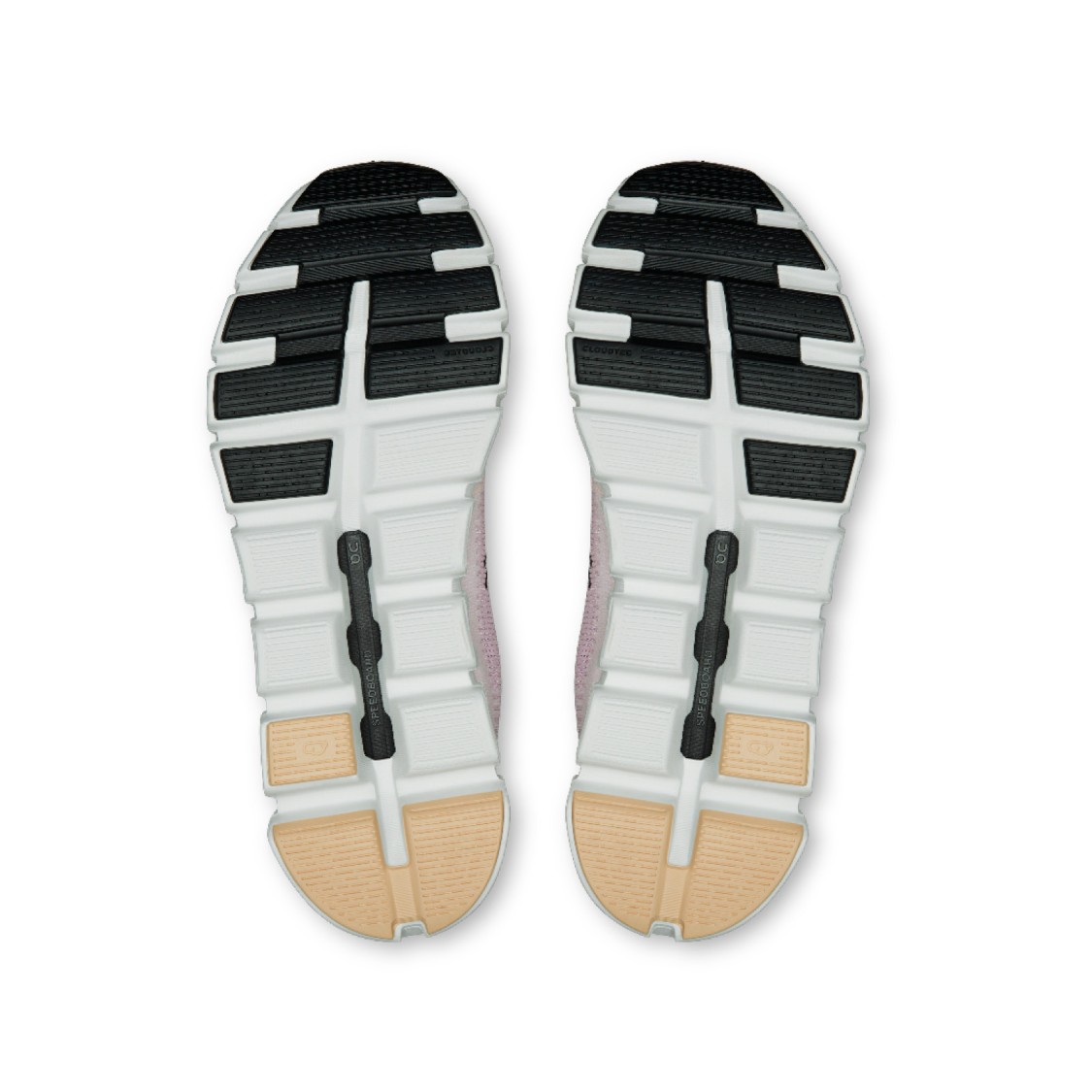 On Vibrant Gradient Sneakers With Cushied Sole In Pink