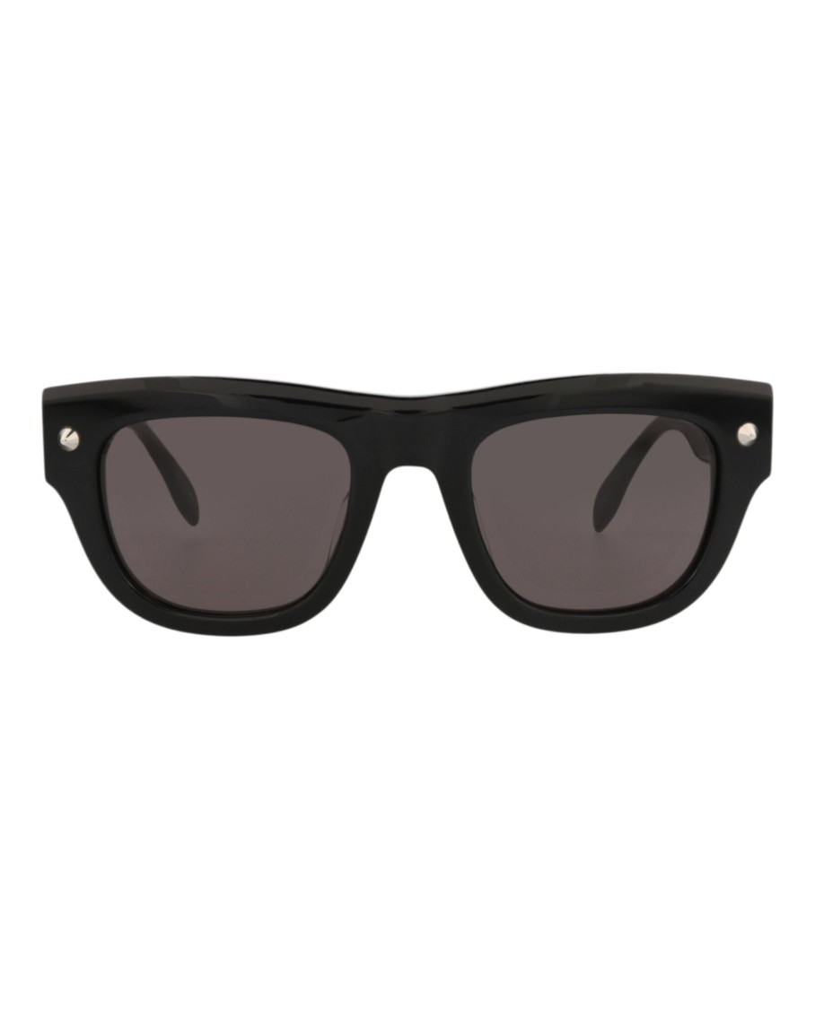 Alexander Mcqueen Square-frame Recycled Acetate Sunglasses In Gray
