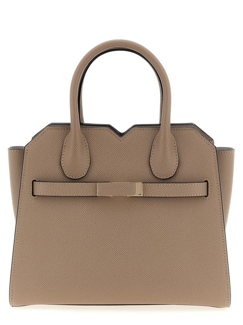 Valextra 'milano' Mini Handbag In Brown