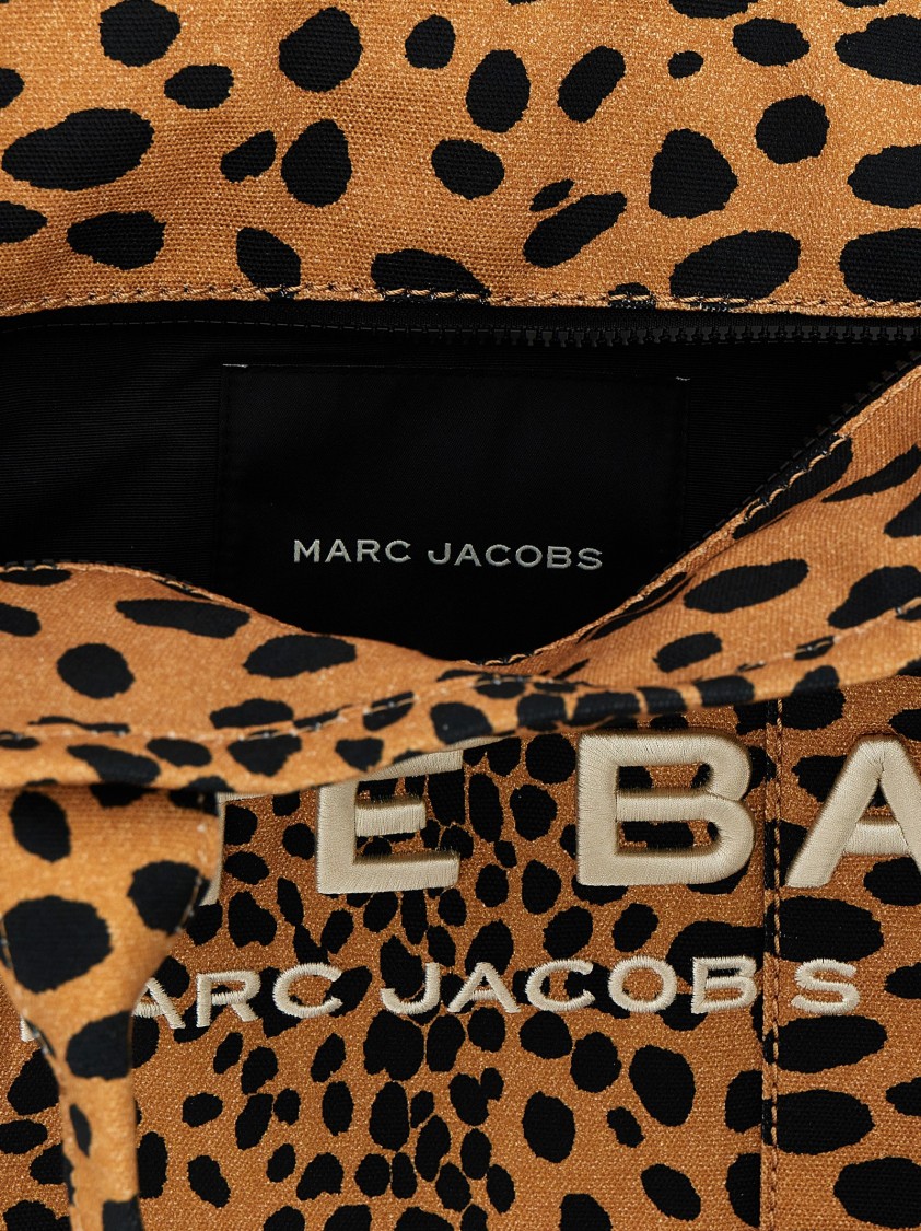 Marc Jacobs 'the Cheetah Canvas Large Tote' Shopping Bag In Brown
