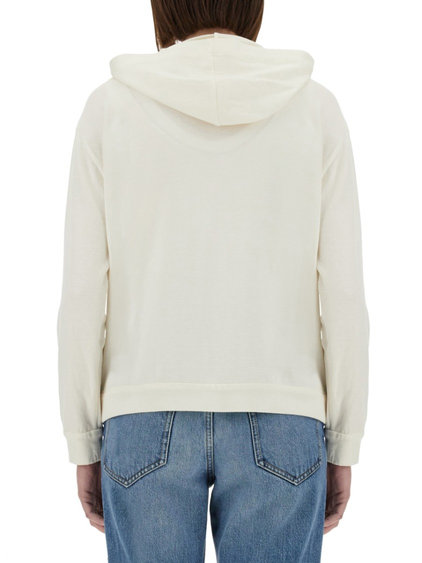 Brunello Cucinelli Cotton And Silk Interlock Topwear In Neutrals