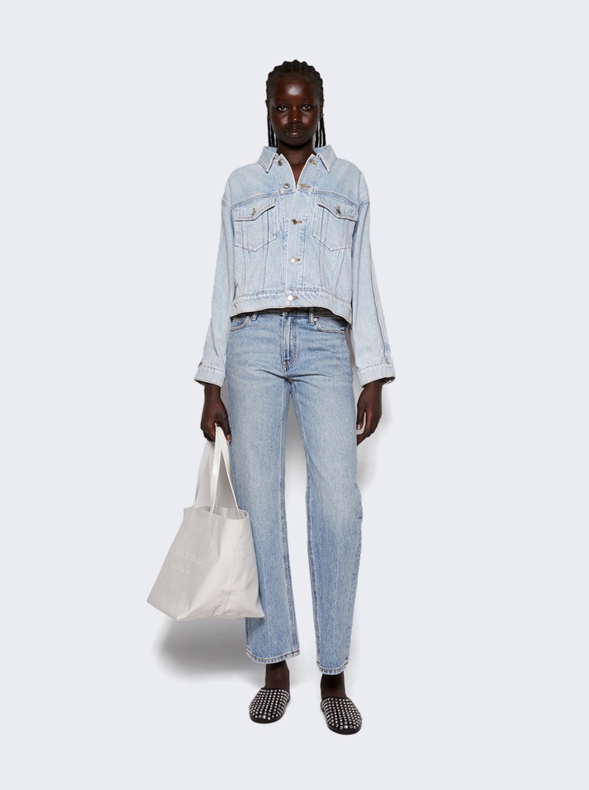 Alexander Wang Pre-styled Logo Thong Jeans