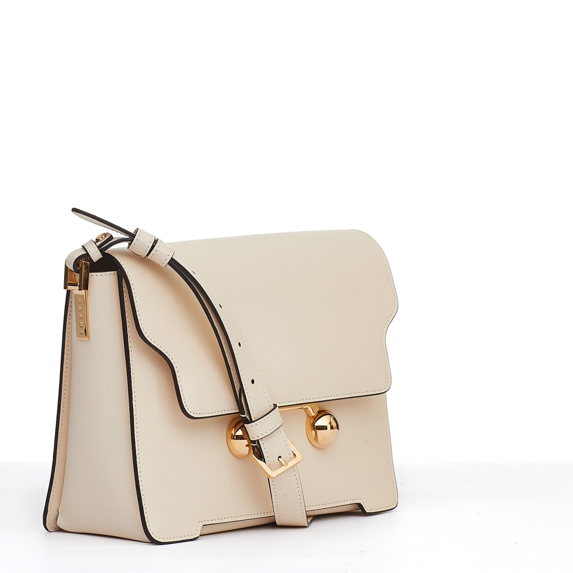 MARNI MARNI TRUNKAROO MEDIUM LEATHER SHOULDER BAG