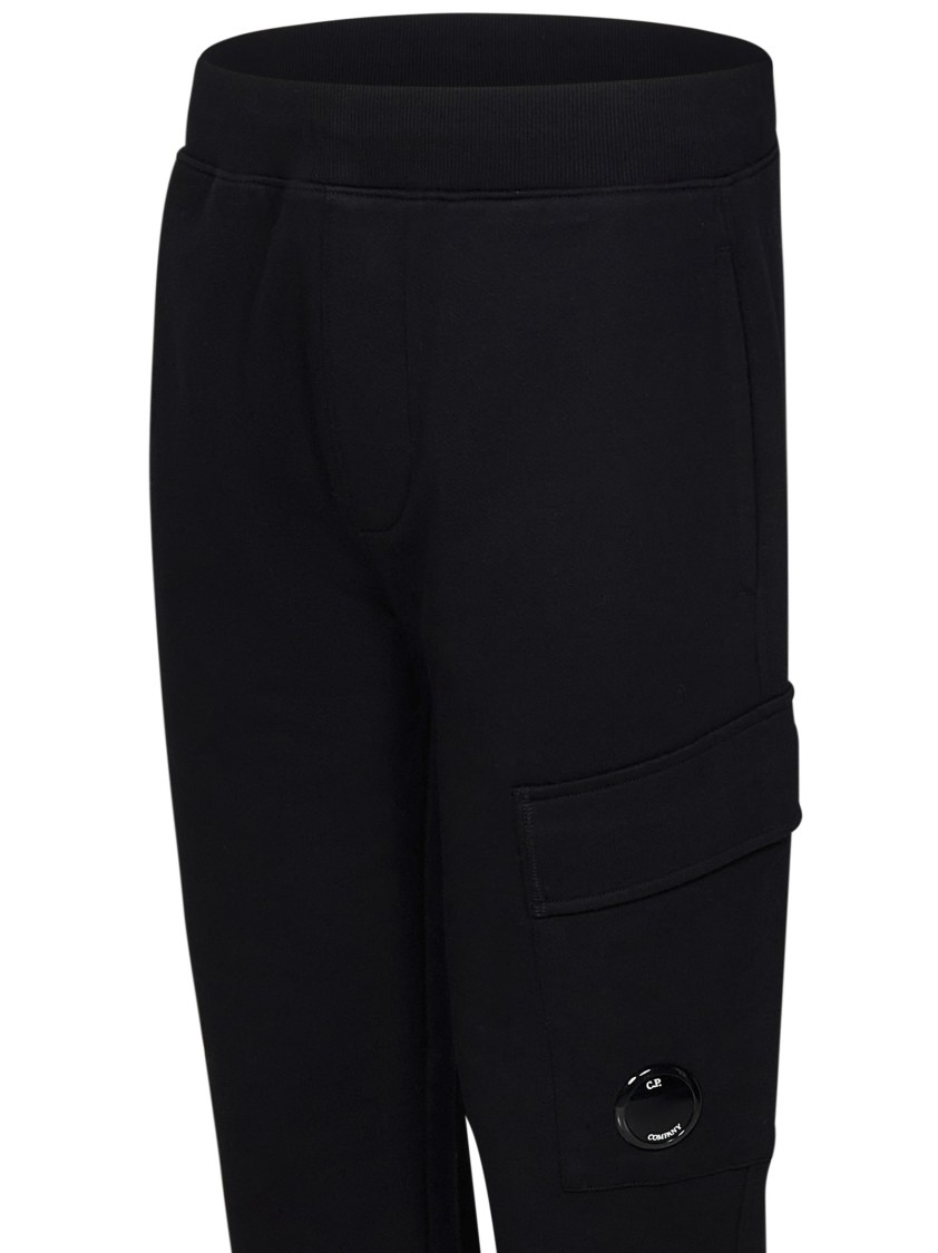 C.p. Company Cotton Trousers In Black