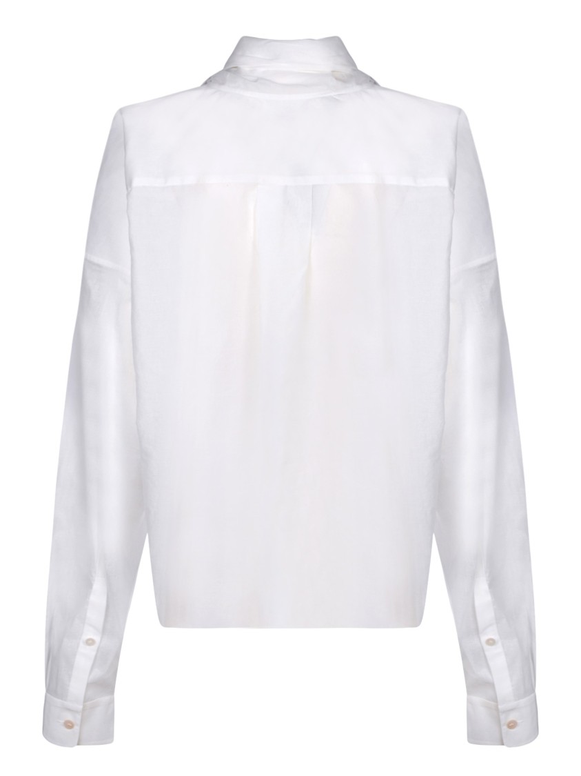 QUIRA QUIRA WRAP-STYLE SHIRT WITH DETAILING AND FIT