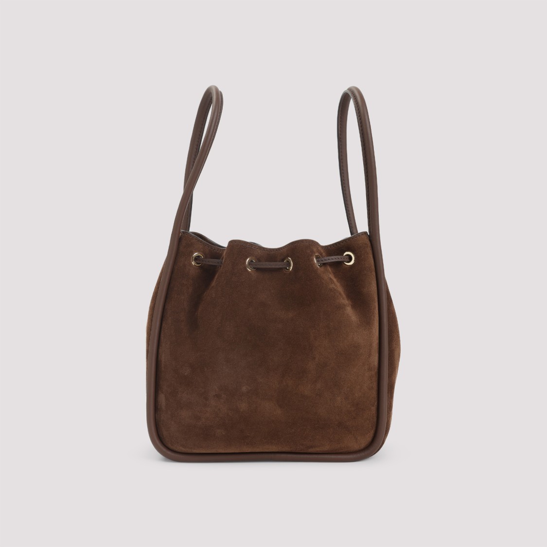 ハンドバッグ Prada Suede Calf Leather Bucket Bag With Drawstring Closure Prada Suede Calf Leather Bucket Bag With Drawstring Closure