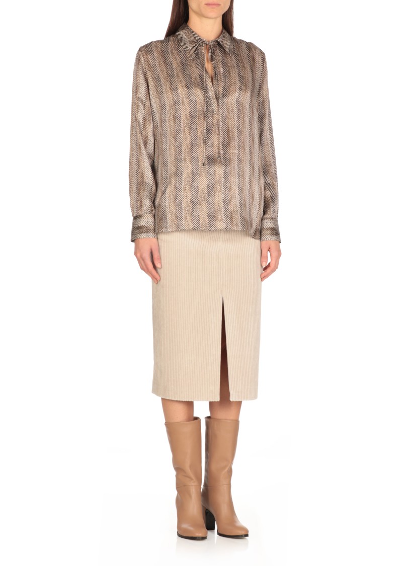 Shop Antonelli Arzola Blouse In Brown