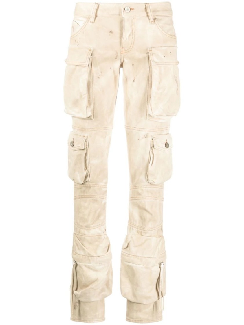 Attico Essie Long Pants In Neutral