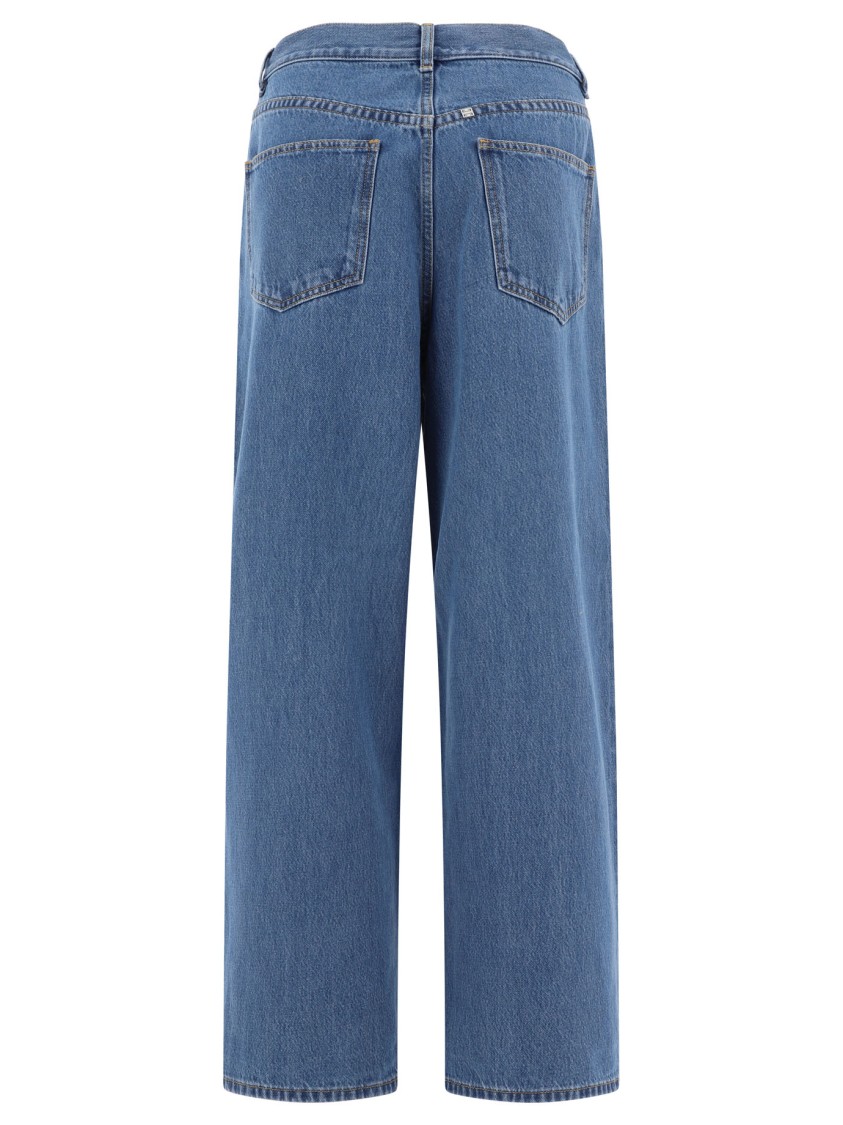 Givenchy Low-waist Oversized Jeans In Blue