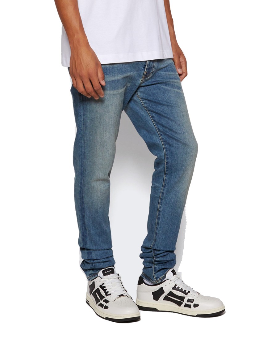 Shop Amiri Skel Top Low Sneaker White Black