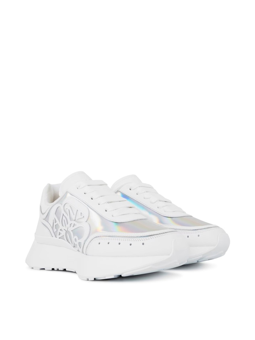 Alexander Mcqueen Sprint Runner Oversized Sneakers In White