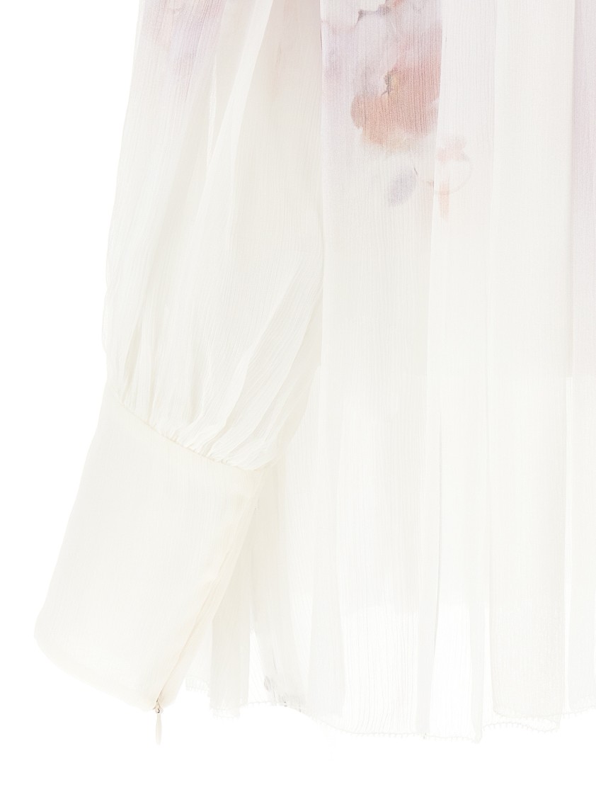 Zimmermann Smock Blouse Crush In Pink
