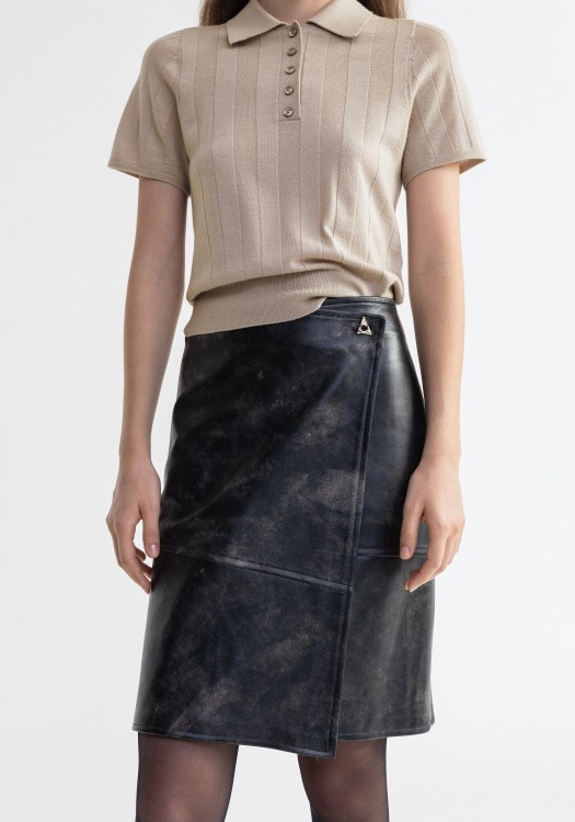スカート Aeron Doja - Vintage Leather Wrap Midi Skirt Aeron Doja - Vintage Leather Wrap Midi Skirt | THE LIST