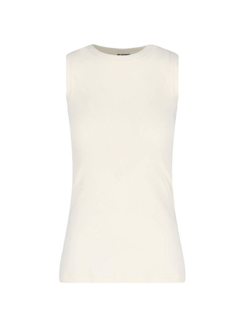 Shop Jil Sander 3-pack Tank Tops – White/beige/grey