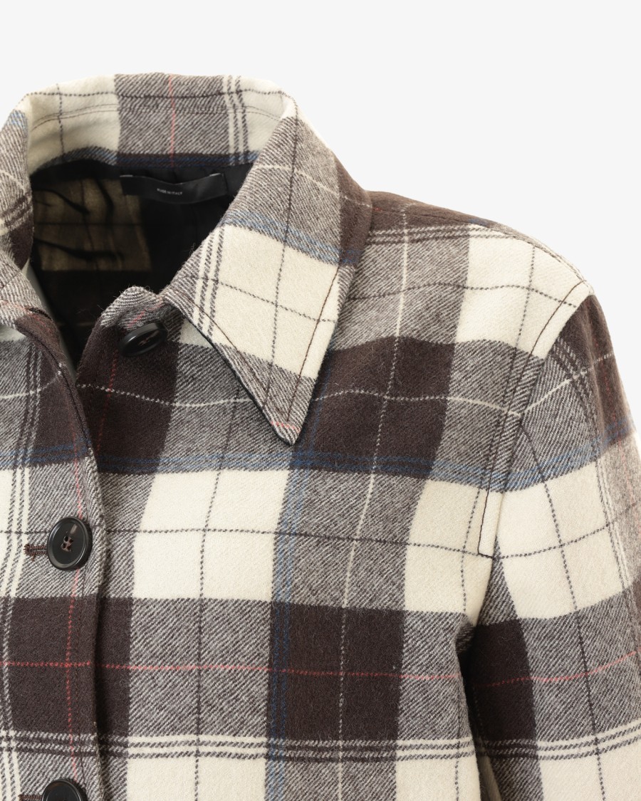 Paul Smith Cropped Wool Jacket With Cream In Multi
