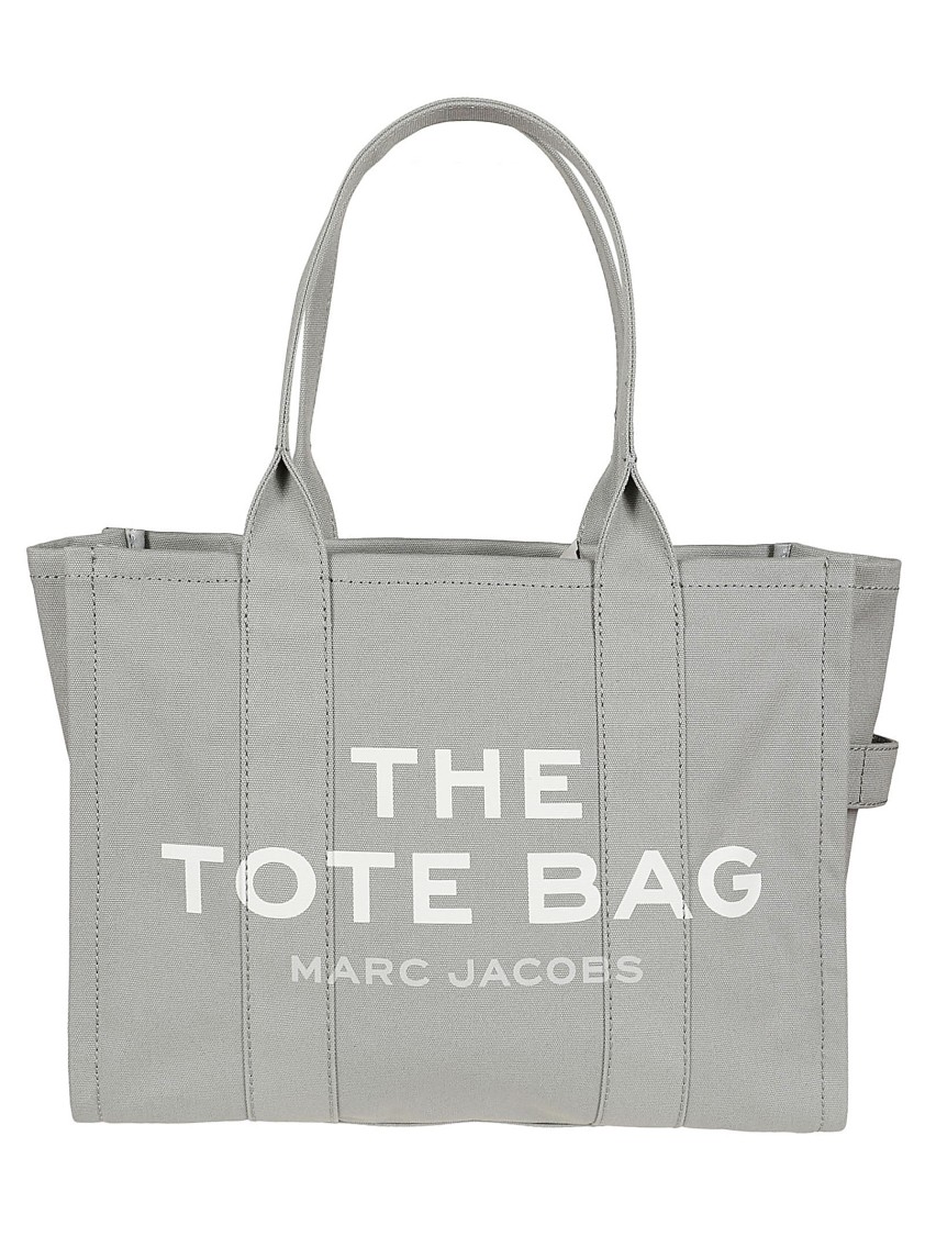 Shop Marc Jacobs Grey Cotton Canvas Tote