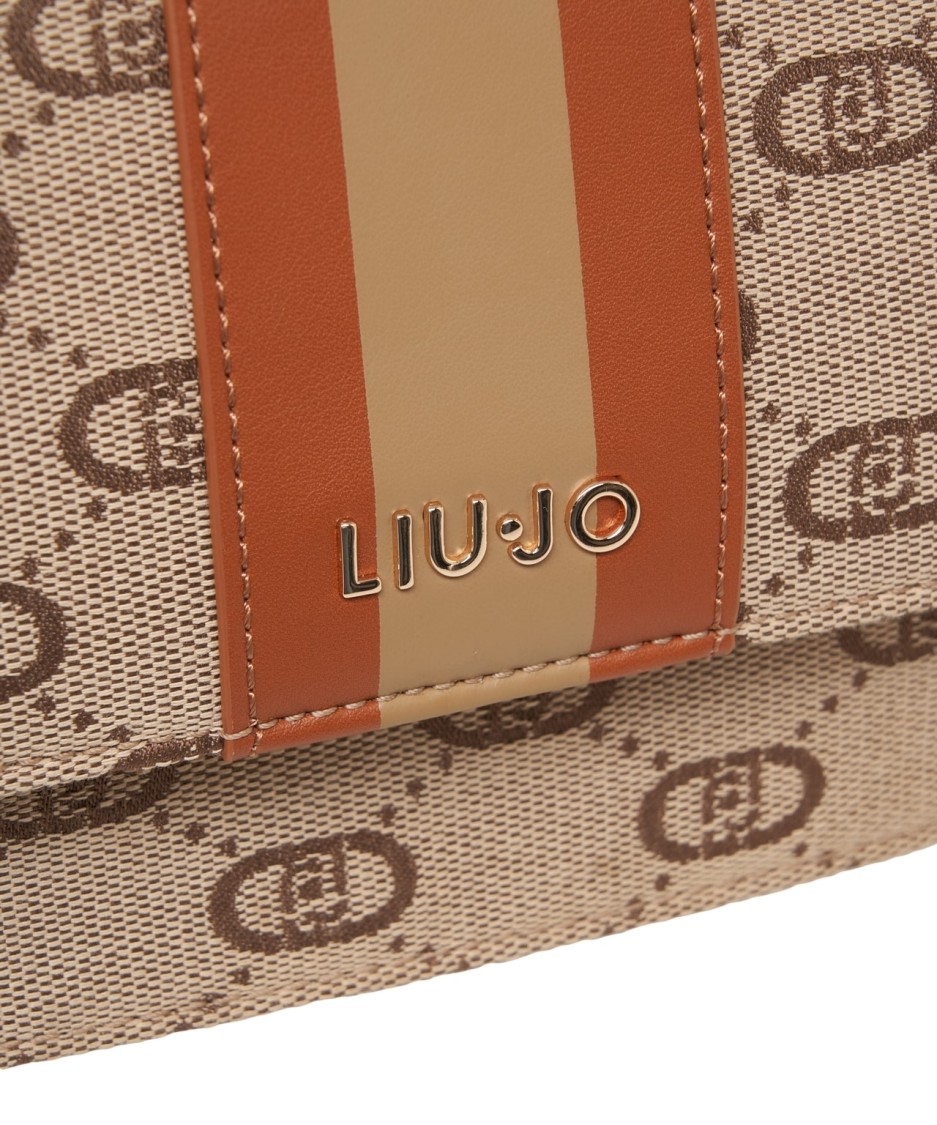 Liu •jo Liu Jo Jacquard Shoulder Bag With Logo Detailing