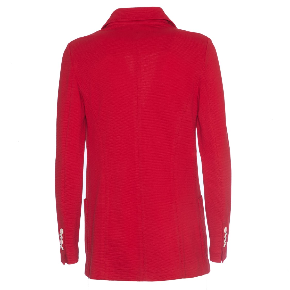 Circolo 1901 Tomato Double-breasted Blazer With Tailored Slim Fit