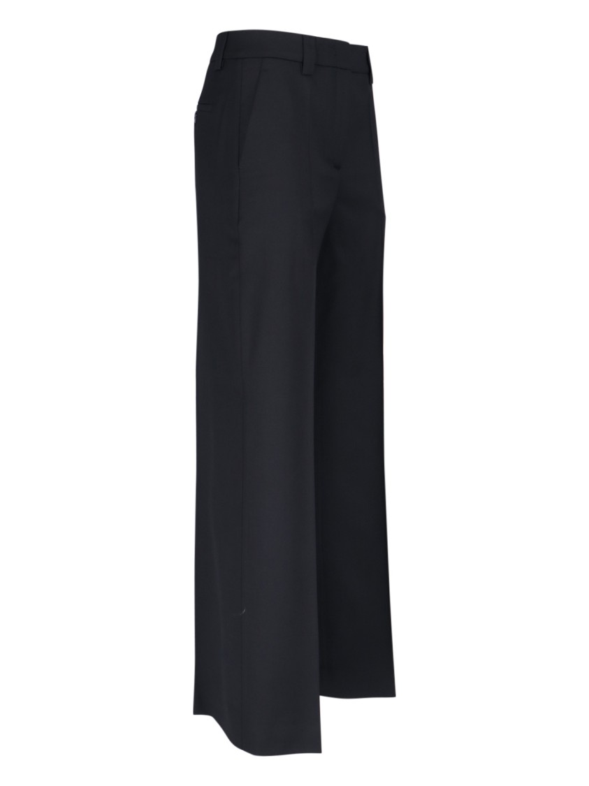 Shop Incotex High-waisted Straight-leg Trousers With Modern Silhouette In Black