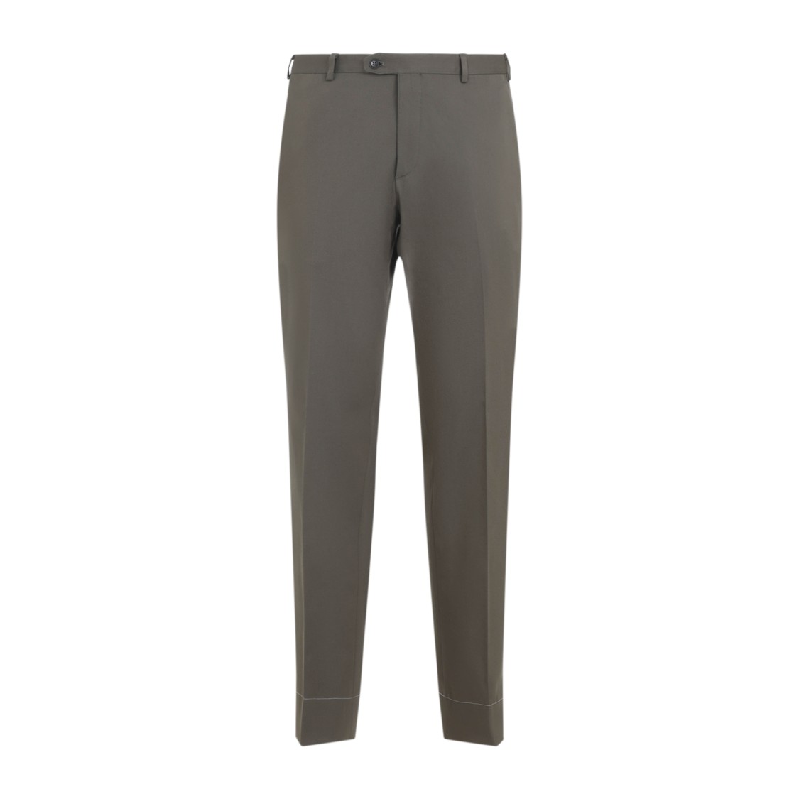 Brioni Pienza Cotton Stretch Pants In Gray