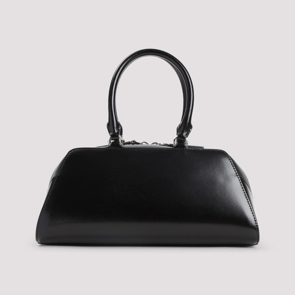Givenchy Mini Antigona Ew Top Handle Bag In Calf Leather In Black