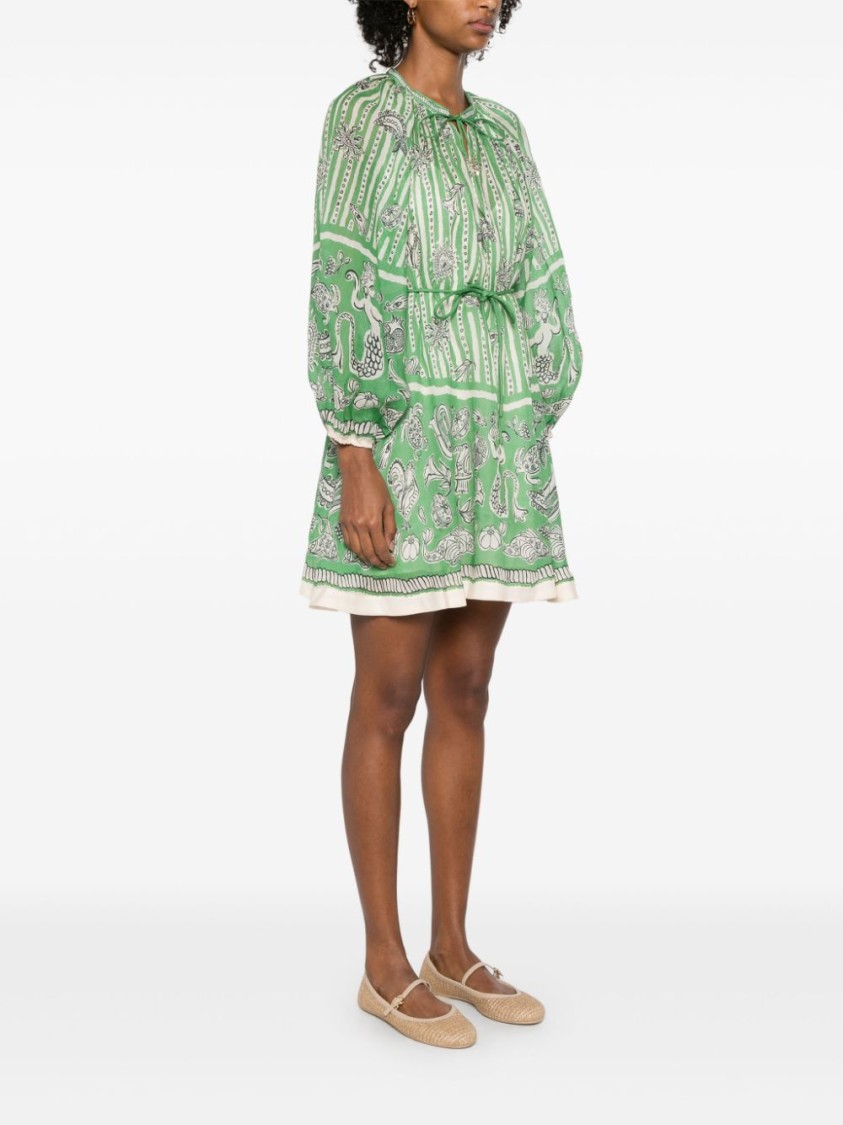 Alemais Lula Mini Dress In Green