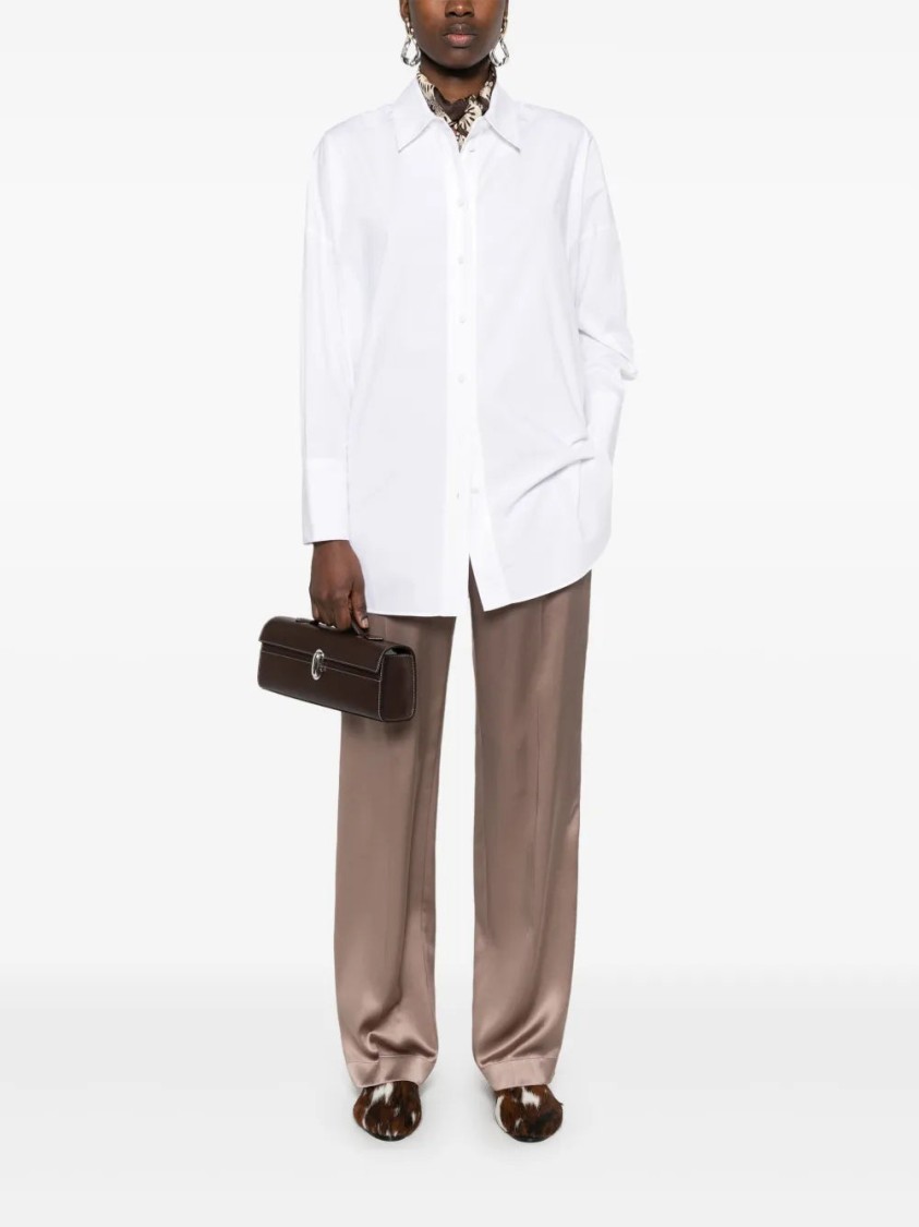 Joseph Womens White Comete Oversized Cotton Shirt In White