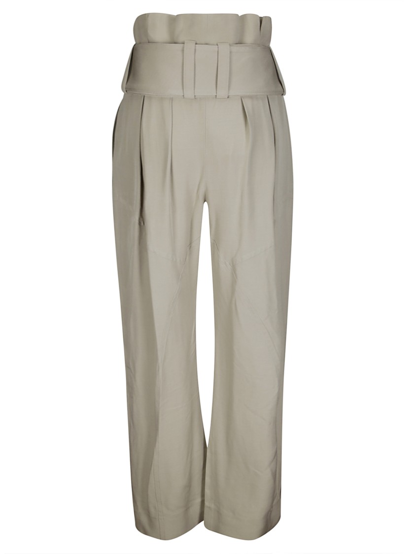 Jw Anderson J. W. Anderson High Waisted Trousers Wide Leg With Darts In Neutral