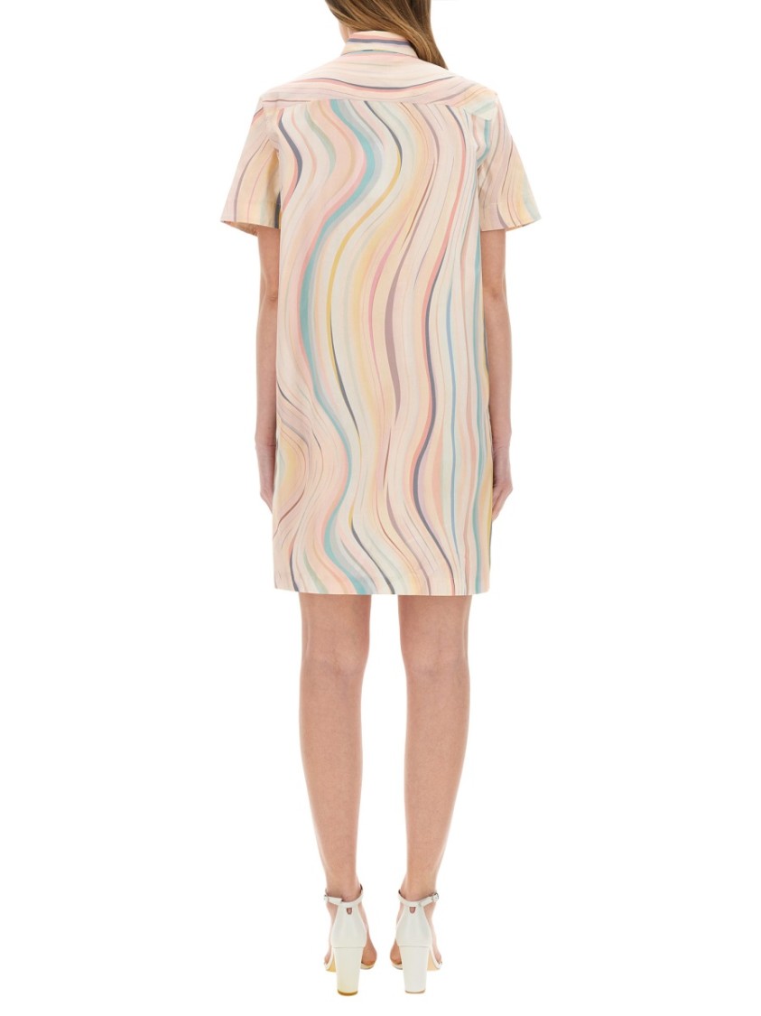 Ps By Paul Smith Ps Paul Smith Swirl Patterned Dress In Multicolor