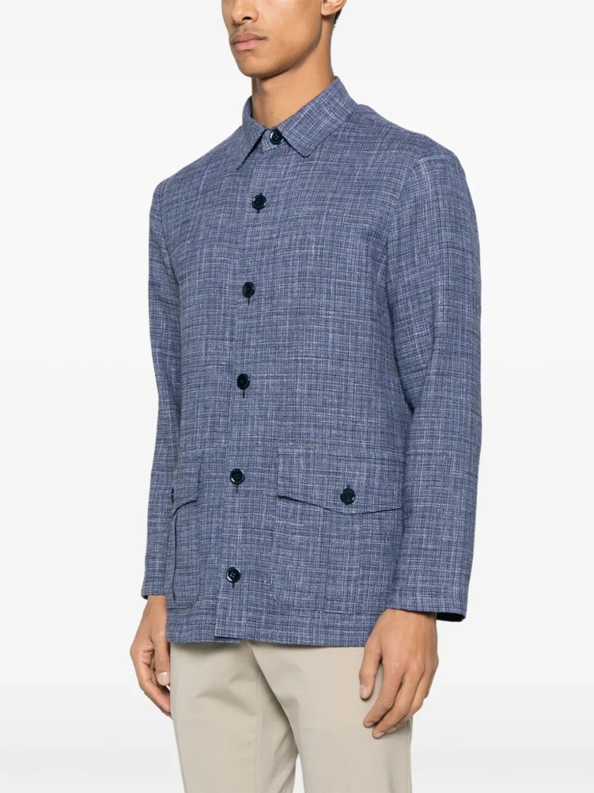 Sartorio Napoli Fun Overshirt In Blue
