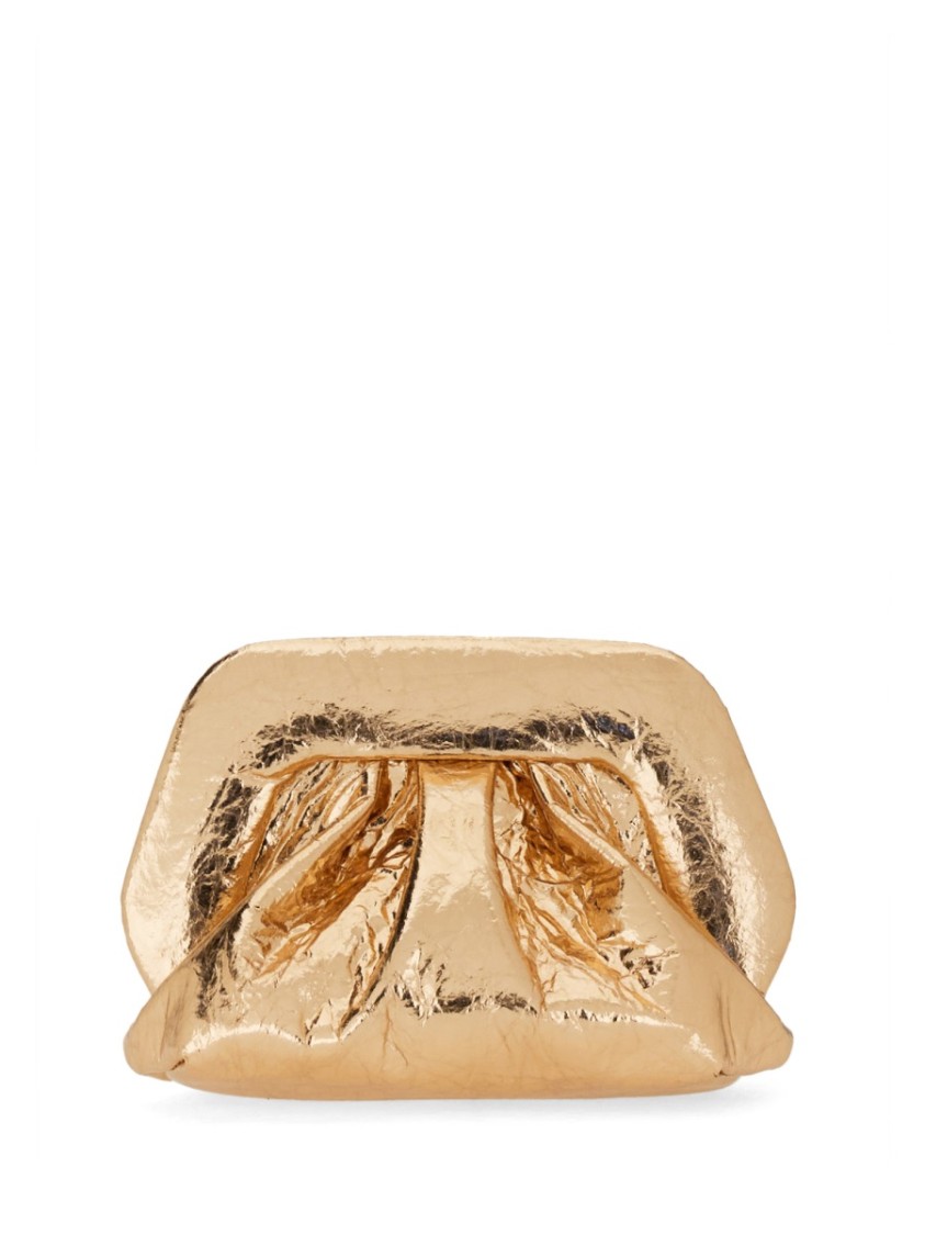 Themoirè Clutch Gea In Gold