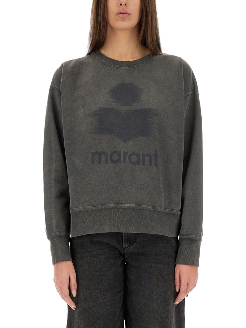 Isabel Marant Étoile Marant Etoile Women Moby Logo Cotton Sweatshirt In Multi