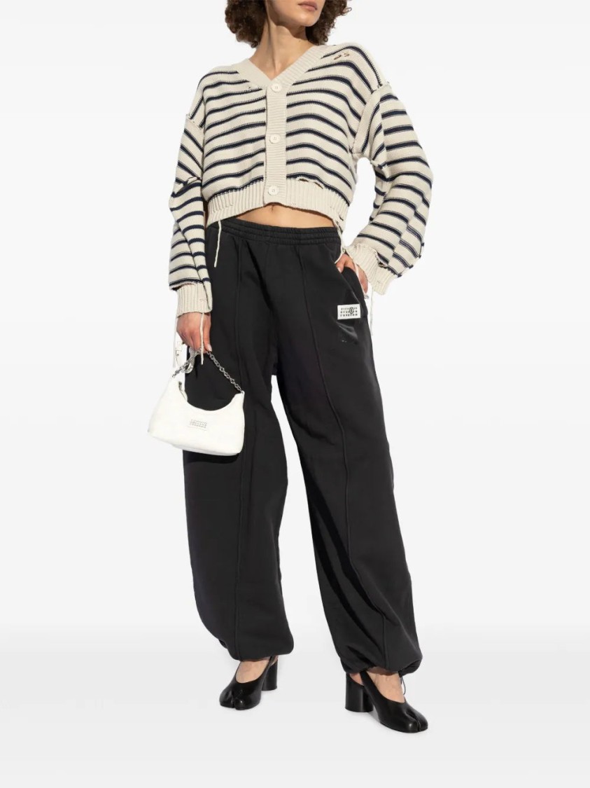 Mm6 Maison Margiela Mm6 By Maison Margiela Numbers Motif Track Pants In Black