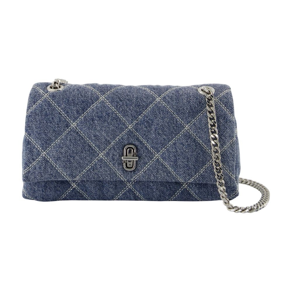 Marc Jacobs The Dual Chain Wallet On Chain - Cotton - Blue In Gray