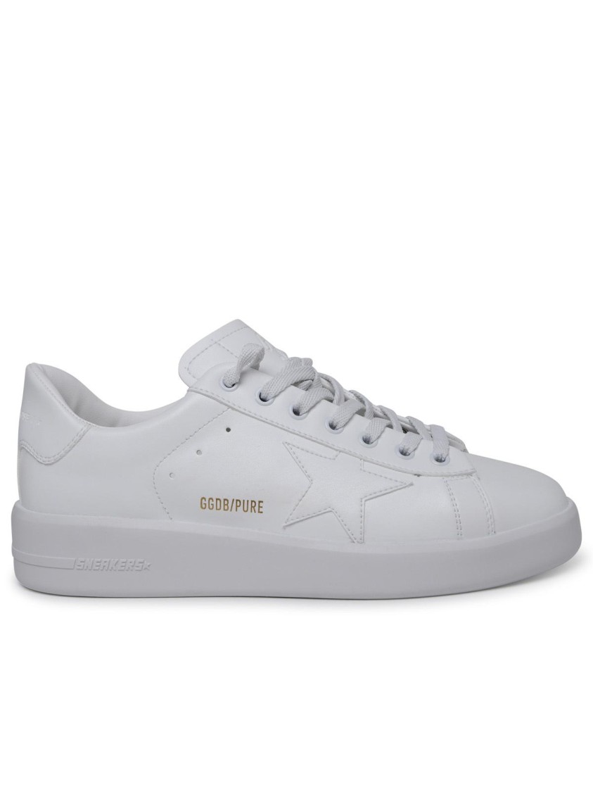Golden Goose Purestar Sneakers In White Vegan Leather In Multi