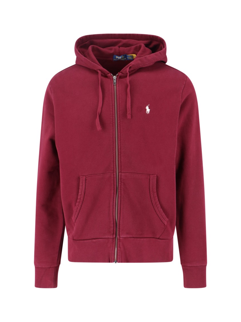Polo Ralph Lauren Zip Hoodie With Logo – Red | THE LIST