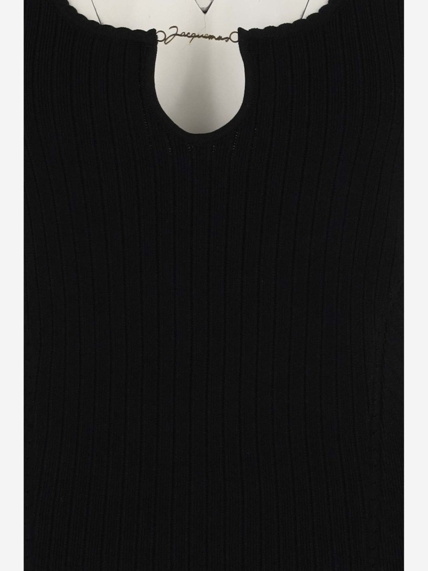 Shop Jacquemus La Mini Robe Sierra In Black